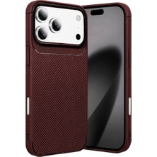 TeknoKapsül iPhone 18 Pro Auto Focus Karbon Kapak - Bordo
