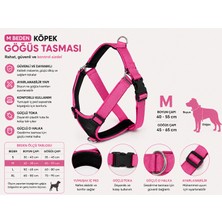 Baron Pet Köpek Göğüs Tasması M Beden Boyun 40-55 cm Göğüs 45-65 cm Içi Pedli Ayarlanabilir - Fuşya