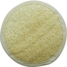 Renas Store Doğal Kabak Lifli Dıştan El Geçmeli Banyo Duş Kesesi Çap 15-17 cm
