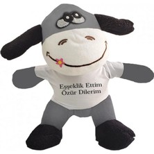 Pileli Store Oyuncak Peluş Eşeklik Ettim Tişörtlü Eşek