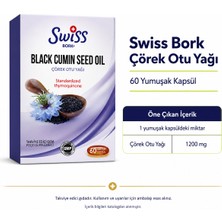 Renas Store Swiss Bork Black Cumin Seed Oil Çörek Otu Yağı 60 Yumuşak Kapsül