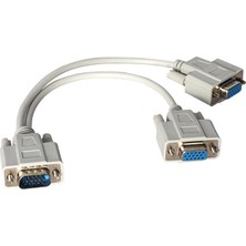 Renas Store PM-1557 1x VGA Erkek To 2x VGA Dişi 30 cm Çevirici Kablo
