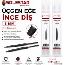 Solestar Üçgen Ince Diş Eğe Seti 1 Adet