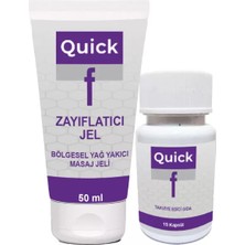Renas Store Quick F Seti: Quick F Gel 50 ml Jel Yaza Hazırlık + Quick F 15 Kaps Bir Arada