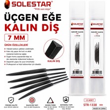 Solestar Üçgen Eğe Kalın Diş 7 mm (1 Adet )