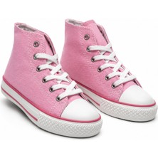 Rexba Kız Çocuk Pembe Bağcıklı Bilekli Günlük Spor Ayakkabı – Şık ve Rahat Çocuk Sneaker
