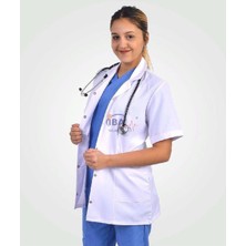 St. Morritz Kısa Kol Klasik Yaka Doktor/hemşire/ Öğretmen  Önlüğü