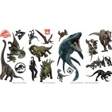 Jurassic World Fallen Kingdom Soy ve Yapıştır Duvar Çıkartmaları, Roommates'ten RMK3798SCS