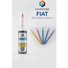COLORGUARD FIAT 405 Okyanus Mavisi Rötuş Boyası ve 5'li Rötuş Çubuğu Hassas Uygulama Seti