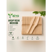 Biyo Tek Kullanımlık Ahşap Bıçak 100 Adet