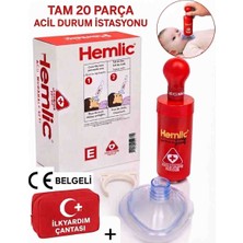 Hemlic Pump 20 Parça Acil Durum Istasyonu Hemlıc Pompası + Ilkyardım Setı Tuvturk Uyumlu