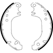 Bosch 0986487274 Arka Fren Pabuç Balata Peugeot P106 91>04 P205 83>98 P309 86>93 Citroen Saxo 96>04 Ax 86>98 (180X30MM) 4241.L3-4241.J9-4241.J6-4241.F8