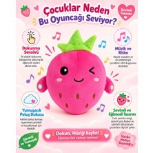 Duman Etkileşimli Çilek Peluş Oyuncak – Dokunmatik Sensörlü Müzikli ve Eğlenceli Oyuncak