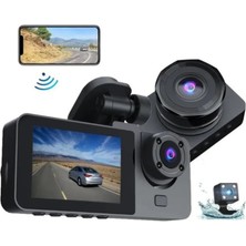 Akıllı Bayi Umut Collection Gelişmiş G-Sensörlü Üçlü Araç Kamerası – 5” LCD Ekran ve Hareket Algıl