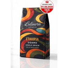 Lalinora - Ethiopia Sidamo Çekirdek Kahve 250G Espresso & Filtre Sca 87 Puan Single Origin Nitelikli