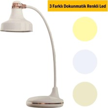Renas Store Dokunmatik 3 Farklı LED Işıklı Çalışma Masası Üstü Lamba