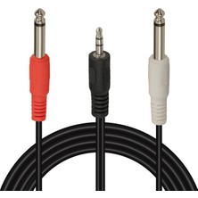Renas Store PM-13934 3.5 mm Stereo Erkek - 2x6.3 mm Mono Erkek 5 Metre Ses Kablosu