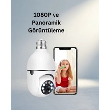 Renas Store Kablolu ve Kablosuz 1080P Gece Görüşlü Güvenlik Kamerası E27 Ampul