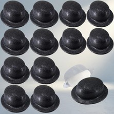 Renas Store Eğlenceli Simli Siyah Parti Şapkası Seti Yetişkinler Için