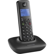 Cotton Soft Motorola T401+ Kablosuz Dect Telsiz Sabit Hat Telefon Siyah