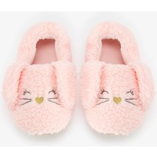 Penti Açık Pembe Sleepy Bunny Tavşan Desenli Patik