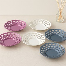 Renas Store 6'lı Renkli Plastik Çay Tabağı