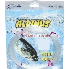 Captain Alpinus Poşet Misina 4X25 Bağlantılı 100MT Beyaz Standart 0.80 mm