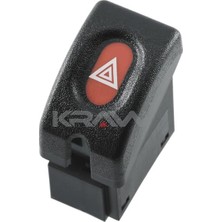Kraw AN-1381 Dörtlü Flaşör Anahtari Opel Combo B (94-01)-Corsa B (93-00)-Tigra (94-00) 9138045-6240140-1241288-1241660