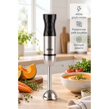 Sinbo SHB-7526 El Blenderi, 2 Kademeli Hız Ayarlı, Paslanmaz Çelik Blender Aparatlı