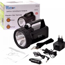 Pileli Store 30W Güçlü LED Fener Yüksek Parlaklık Güvenlik Kullanımı WT-401