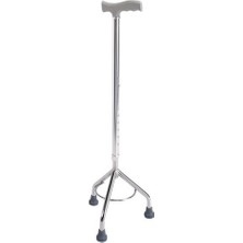 Jender Metal Üç Ayaklı Denge Bastonu Sağ ve Sol Kullanıma Uygun Yüksekliği Ayarlanabilir