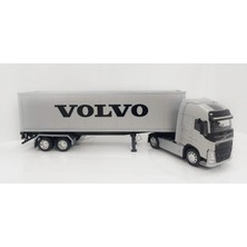 Welly 1:32 Metal Model Volvo FH Tır Gri Renkli Dayanıklı Oyuncak Kamyon ve İş Makinesi