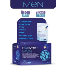 Forvits Lab FORVİTS Men 30 Saşe Aromalı Takviye Edici Gıda Vitamin ve Mineral İçerir