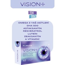 Forvits Lab Vision+ 30 Adet Soft Jel Kapsül Türkiye Menşeli Göz Sağlığı İçin Özel Formül