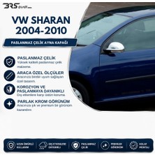 Volkswagen Sharan Uyumlu 2004-2010 Krom Ayna Kapağı 2 Parça Paslanmaz Çelik