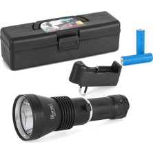Pileli Store 1200 Lümen Profesyonel Şarjlı LED El Feneri Güçlü Aydınlatma Yüksek Performans WT-655