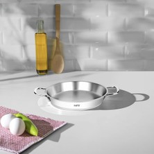 Nehir Silver Çelik Italyan Omlet Sahan 16 cm Kapaksız