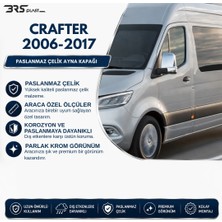 Brsplast Volkswagen Caddy Uyumlu 2006-2017 Krom Ayna Kapağı 2 Parça Paslanmaz Çelik