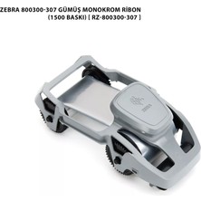Zebra ZC100 - ZC300 Silver (Gümüş) Monochrome Ribon – 1500 Baskı [800300-307]