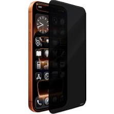 iPhone 18 Pro Uyumlu Mohseven M6 Privacy Temperli Cam Ekran Koruyucu + Kolay Uygulama Aparatı Siyah