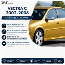 Brsplast Opel Vectra-C Uyumlu 2002-2008 Krom Ayna Kapağı 2 Parça Paslanmaz Çelik