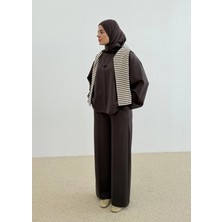 Moda Aksa 9211 Örme Modal Takım Kahverengi