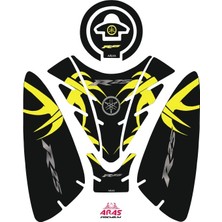 Aras Reklam ve Moto Aksesuar Yamaha R25 2019-2024 Uyumlu Tank Pad Seti