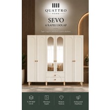 Quattro Home Sevo 6 Kapaklı Dolap