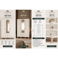 Quattro Home Sevo 3 Kapaklı Dolap