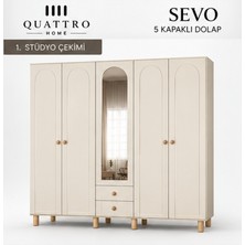 Quattro Home Sevo 5 Kapaklı Dolap