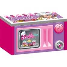 Barbie Mikrodalga Fırın 1615 13 Parça 5 - 7 Yaş Evcilik Oyuncağı Pembe Renkli Eğlenceli Set
