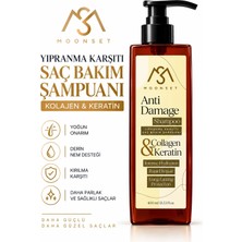 Moonset Yıpranmış Saçlar Için Onarıcı Bakım Kolajen Keratin Içerikli Saç Bakım Şampuanı (400 ml)