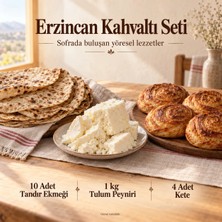 Erzincandan Gelsin Erzincan Kahvaltı Paketi – Tulum Peyniri 1 kg, Tandır Ekmeği 10 Adet, Tandır Ketesi 4 Adet