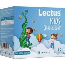 TeknoKapsül Lectus Kids Çinko & Bakır 60 Saşe Çinko Bisglisinat